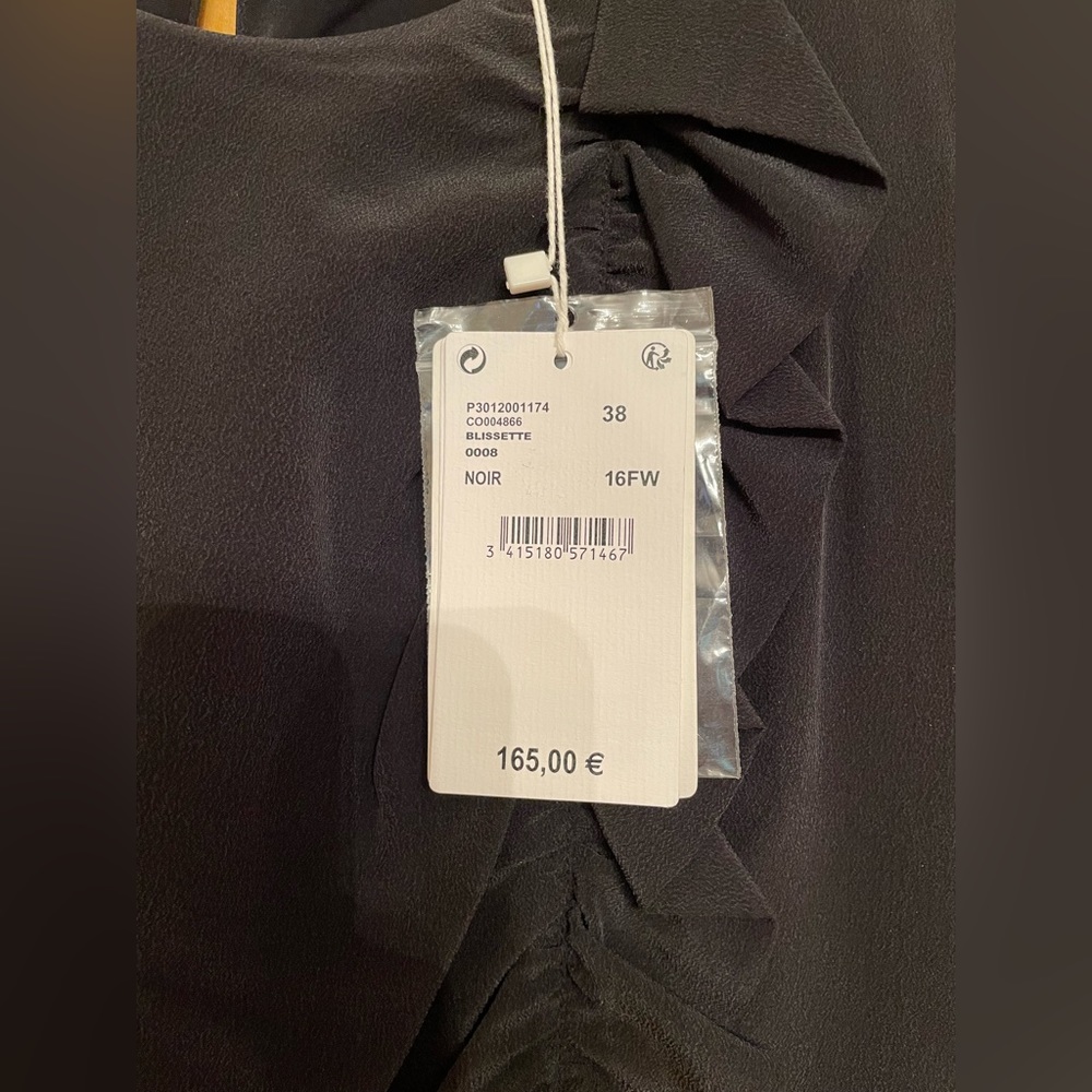 New Black Silk cocktail dress with tags - Picture 3 of 4